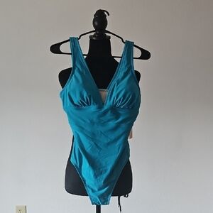 Kona Sol Teal One Piece Swimsuit